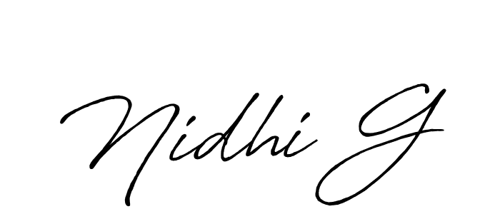 Antro_Vectra_Bolder is a professional signature style that is perfect for those who want to add a touch of class to their signature. It is also a great choice for those who want to make their signature more unique. Get Nidhi G name to fancy signature for free. Nidhi G signature style 7 images and pictures png