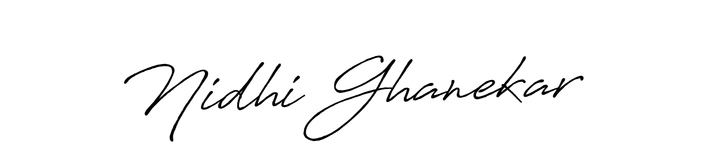 How to make Nidhi Ghanekar signature? Antro_Vectra_Bolder is a professional autograph style. Create handwritten signature for Nidhi Ghanekar name. Nidhi Ghanekar signature style 7 images and pictures png
