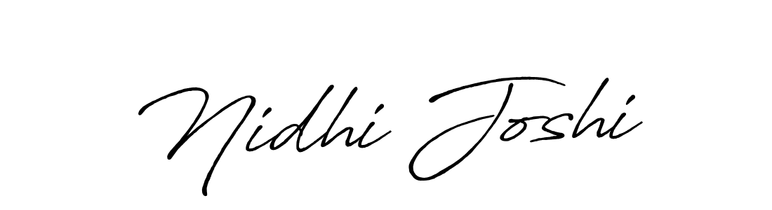 Nidhi Joshi stylish signature style. Best Handwritten Sign (Antro_Vectra_Bolder) for my name. Handwritten Signature Collection Ideas for my name Nidhi Joshi. Nidhi Joshi signature style 7 images and pictures png