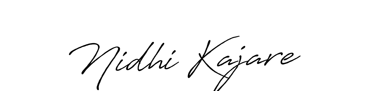 Design your own signature with our free online signature maker. With this signature software, you can create a handwritten (Antro_Vectra_Bolder) signature for name Nidhi Kajare. Nidhi Kajare signature style 7 images and pictures png