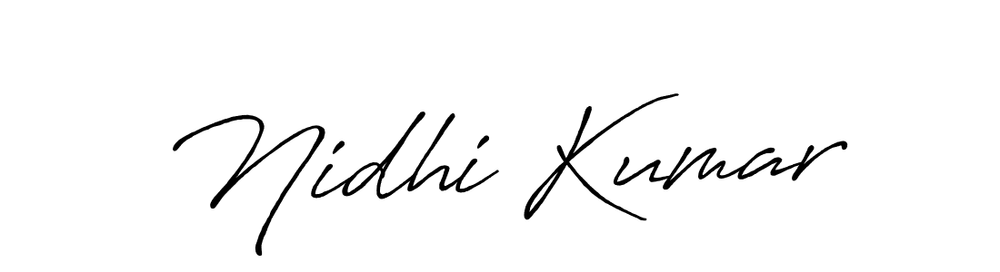 Nidhi Kumar stylish signature style. Best Handwritten Sign (Antro_Vectra_Bolder) for my name. Handwritten Signature Collection Ideas for my name Nidhi Kumar. Nidhi Kumar signature style 7 images and pictures png