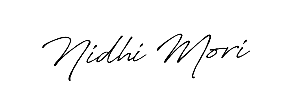 Similarly Antro_Vectra_Bolder is the best handwritten signature design. Signature creator online .You can use it as an online autograph creator for name Nidhi Mori. Nidhi Mori signature style 7 images and pictures png