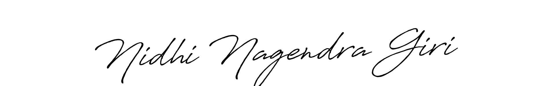 Make a short Nidhi Nagendra Giri signature style. Manage your documents anywhere anytime using Antro_Vectra_Bolder. Create and add eSignatures, submit forms, share and send files easily. Nidhi Nagendra Giri signature style 7 images and pictures png