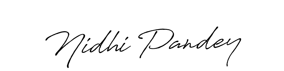 How to make Nidhi Pandey signature? Antro_Vectra_Bolder is a professional autograph style. Create handwritten signature for Nidhi Pandey name. Nidhi Pandey signature style 7 images and pictures png