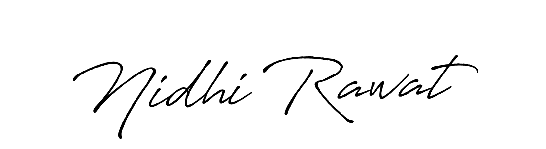 This is the best signature style for the Nidhi Rawat name. Also you like these signature font (Antro_Vectra_Bolder). Mix name signature. Nidhi Rawat signature style 7 images and pictures png