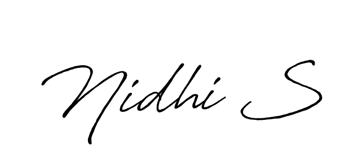 Best and Professional Signature Style for Nidhi S. Antro_Vectra_Bolder Best Signature Style Collection. Nidhi S signature style 7 images and pictures png