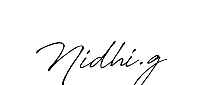 Nidhi.g stylish signature style. Best Handwritten Sign (Antro_Vectra_Bolder) for my name. Handwritten Signature Collection Ideas for my name Nidhi.g. Nidhi.g signature style 7 images and pictures png