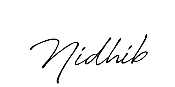 How to make Nidhib signature? Antro_Vectra_Bolder is a professional autograph style. Create handwritten signature for Nidhib name. Nidhib signature style 7 images and pictures png