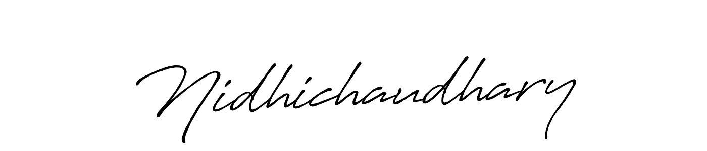 This is the best signature style for the Nidhichaudhary name. Also you like these signature font (Antro_Vectra_Bolder). Mix name signature. Nidhichaudhary signature style 7 images and pictures png