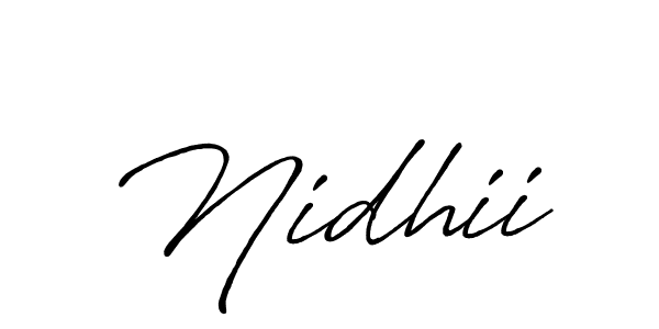 It looks lik you need a new signature style for name Nidhii. Design unique handwritten (Antro_Vectra_Bolder) signature with our free signature maker in just a few clicks. Nidhii signature style 7 images and pictures png