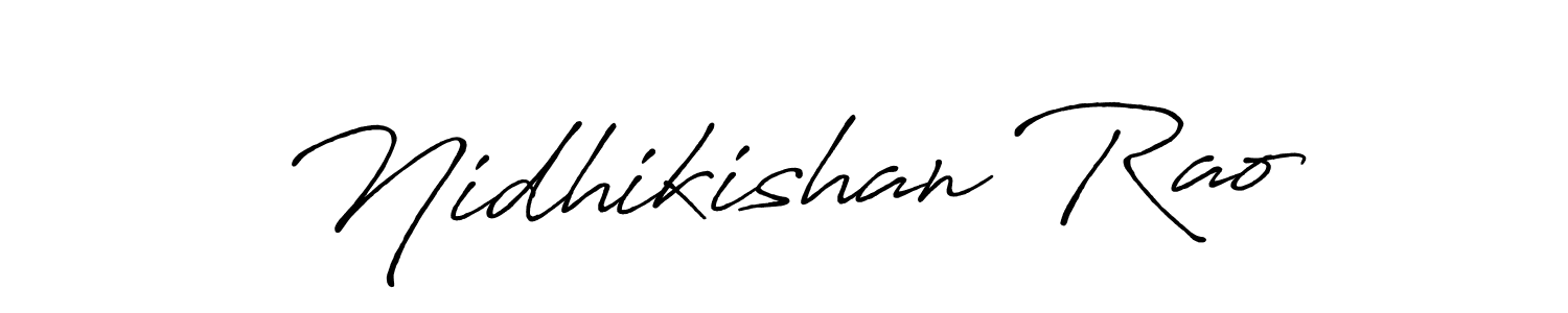 Similarly Antro_Vectra_Bolder is the best handwritten signature design. Signature creator online .You can use it as an online autograph creator for name Nidhikishan Rao. Nidhikishan Rao signature style 7 images and pictures png