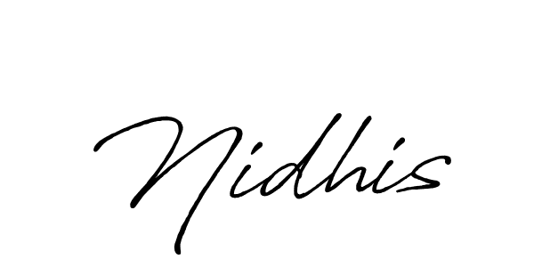 You should practise on your own different ways (Antro_Vectra_Bolder) to write your name (Nidhis) in signature. don't let someone else do it for you. Nidhis signature style 7 images and pictures png