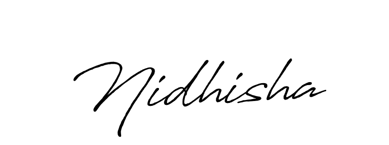 Design your own signature with our free online signature maker. With this signature software, you can create a handwritten (Antro_Vectra_Bolder) signature for name Nidhisha. Nidhisha signature style 7 images and pictures png