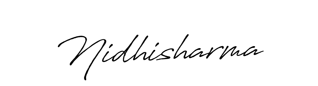 Design your own signature with our free online signature maker. With this signature software, you can create a handwritten (Antro_Vectra_Bolder) signature for name Nidhisharma. Nidhisharma signature style 7 images and pictures png