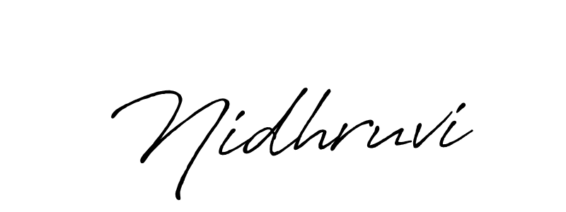 Also You can easily find your signature by using the search form. We will create Nidhruvi name handwritten signature images for you free of cost using Antro_Vectra_Bolder sign style. Nidhruvi signature style 7 images and pictures png