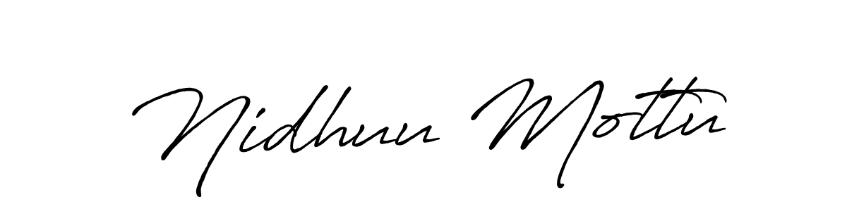 Make a short Nidhuu Mottu signature style. Manage your documents anywhere anytime using Antro_Vectra_Bolder. Create and add eSignatures, submit forms, share and send files easily. Nidhuu Mottu signature style 7 images and pictures png