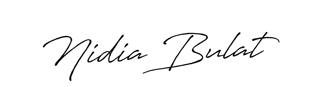 if you are searching for the best signature style for your name Nidia Bulat. so please give up your signature search. here we have designed multiple signature styles  using Antro_Vectra_Bolder. Nidia Bulat signature style 7 images and pictures png
