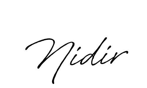 if you are searching for the best signature style for your name Nidir. so please give up your signature search. here we have designed multiple signature styles  using Antro_Vectra_Bolder. Nidir signature style 7 images and pictures png