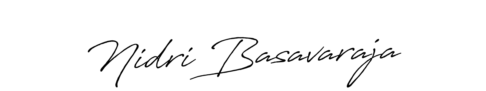Antro_Vectra_Bolder is a professional signature style that is perfect for those who want to add a touch of class to their signature. It is also a great choice for those who want to make their signature more unique. Get Nidri Basavaraja name to fancy signature for free. Nidri Basavaraja signature style 7 images and pictures png