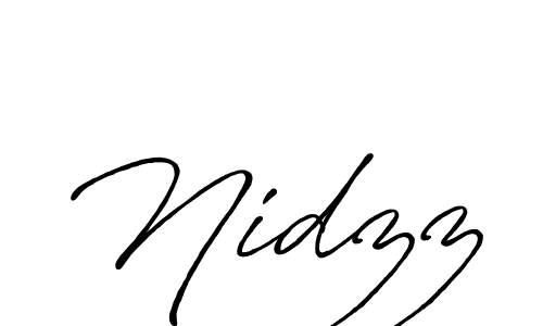 Design your own signature with our free online signature maker. With this signature software, you can create a handwritten (Antro_Vectra_Bolder) signature for name Nidzz. Nidzz signature style 7 images and pictures png