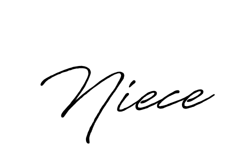 Make a beautiful signature design for name Niece. With this signature (Antro_Vectra_Bolder) style, you can create a handwritten signature for free. Niece signature style 7 images and pictures png