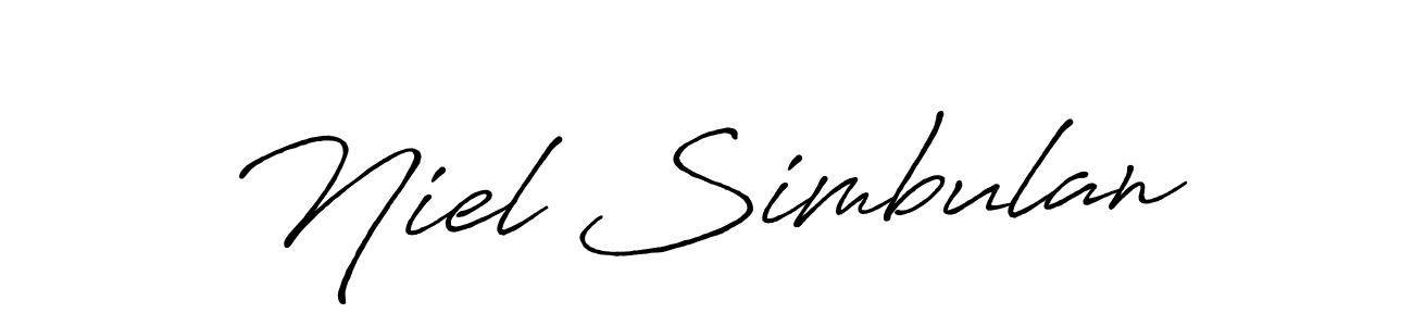 Niel Simbulan stylish signature style. Best Handwritten Sign (Antro_Vectra_Bolder) for my name. Handwritten Signature Collection Ideas for my name Niel Simbulan. Niel Simbulan signature style 7 images and pictures png