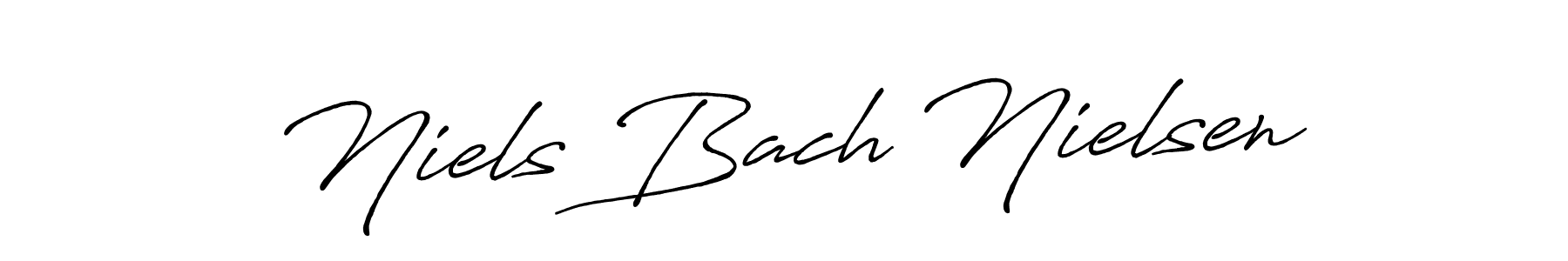 Make a beautiful signature design for name Niels Bach Nielsen. With this signature (Antro_Vectra_Bolder) style, you can create a handwritten signature for free. Niels Bach Nielsen signature style 7 images and pictures png