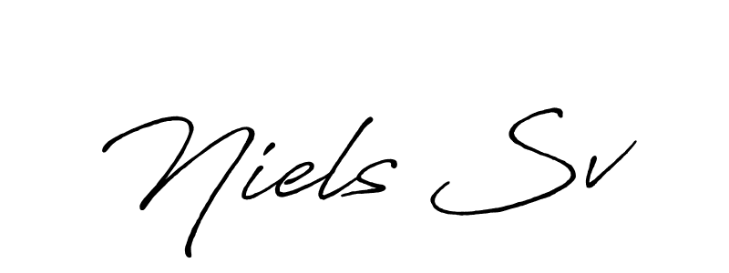 Also You can easily find your signature by using the search form. We will create Niels Sv name handwritten signature images for you free of cost using Antro_Vectra_Bolder sign style. Niels Sv signature style 7 images and pictures png