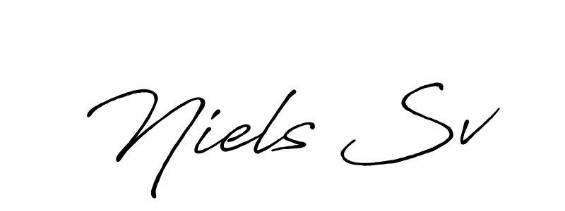 Also You can easily find your signature by using the search form. We will create Niels Sv name handwritten signature images for you free of cost using Antro_Vectra_Bolder sign style. Niels Sv signature style 7 images and pictures png