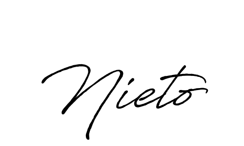Nieto stylish signature style. Best Handwritten Sign (Antro_Vectra_Bolder) for my name. Handwritten Signature Collection Ideas for my name Nieto. Nieto signature style 7 images and pictures png