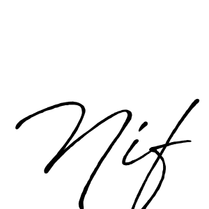 Also You can easily find your signature by using the search form. We will create Nif name handwritten signature images for you free of cost using Antro_Vectra_Bolder sign style. Nif signature style 7 images and pictures png