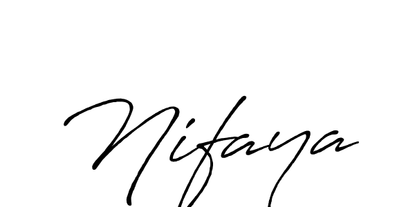 Create a beautiful signature design for name Nifaya. With this signature (Antro_Vectra_Bolder) fonts, you can make a handwritten signature for free. Nifaya signature style 7 images and pictures png