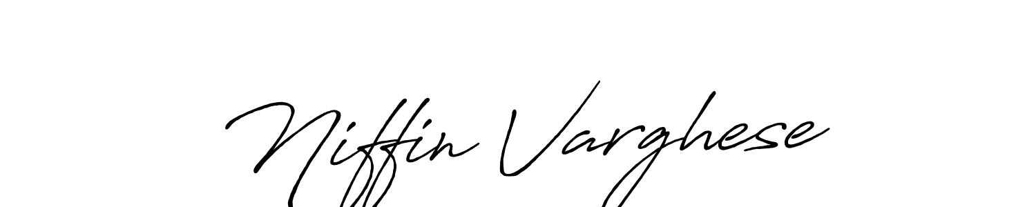 Use a signature maker to create a handwritten signature online. With this signature software, you can design (Antro_Vectra_Bolder) your own signature for name Niffin Varghese. Niffin Varghese signature style 7 images and pictures png