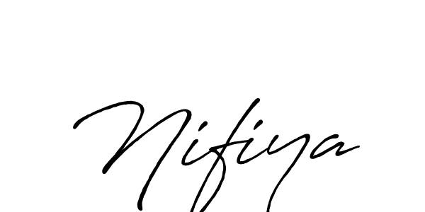 Once you've used our free online signature maker to create your best signature Antro_Vectra_Bolder style, it's time to enjoy all of the benefits that Nifiya name signing documents. Nifiya signature style 7 images and pictures png