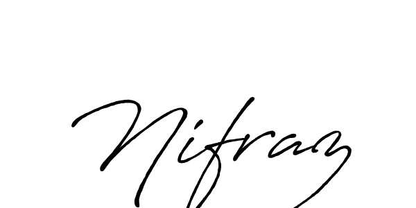 Create a beautiful signature design for name Nifraz. With this signature (Antro_Vectra_Bolder) fonts, you can make a handwritten signature for free. Nifraz signature style 7 images and pictures png