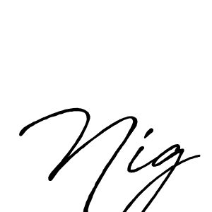 Antro_Vectra_Bolder is a professional signature style that is perfect for those who want to add a touch of class to their signature. It is also a great choice for those who want to make their signature more unique. Get Nig name to fancy signature for free. Nig signature style 7 images and pictures png