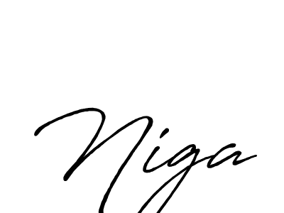 You should practise on your own different ways (Antro_Vectra_Bolder) to write your name (Niga) in signature. don't let someone else do it for you. Niga signature style 7 images and pictures png