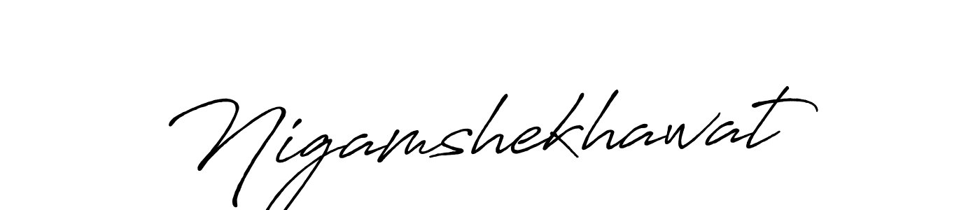 It looks lik you need a new signature style for name Nigamshekhawat. Design unique handwritten (Antro_Vectra_Bolder) signature with our free signature maker in just a few clicks. Nigamshekhawat signature style 7 images and pictures png