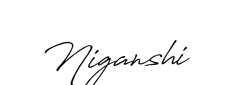 Also You can easily find your signature by using the search form. We will create Niganshi name handwritten signature images for you free of cost using Antro_Vectra_Bolder sign style. Niganshi signature style 7 images and pictures png