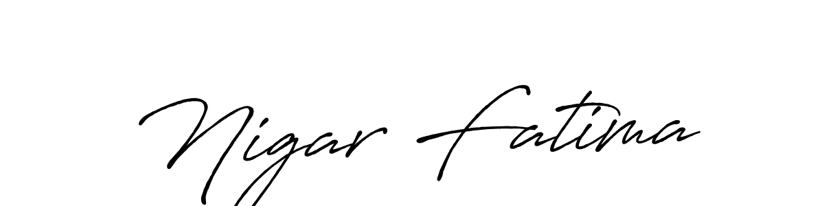 Also we have Nigar Fatima name is the best signature style. Create professional handwritten signature collection using Antro_Vectra_Bolder autograph style. Nigar Fatima signature style 7 images and pictures png