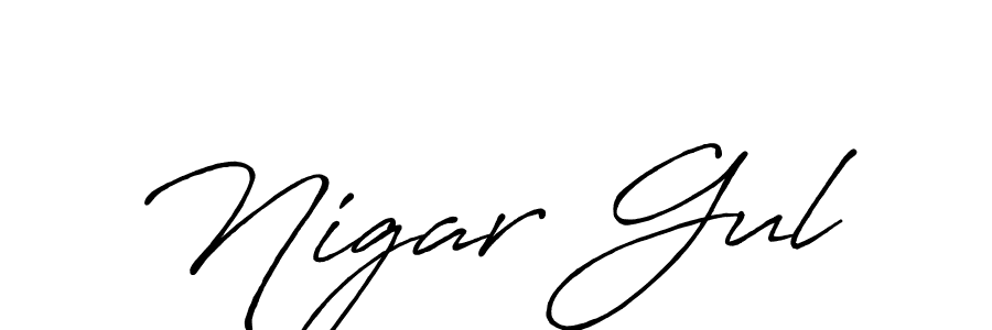 Make a short Nigar Gul signature style. Manage your documents anywhere anytime using Antro_Vectra_Bolder. Create and add eSignatures, submit forms, share and send files easily. Nigar Gul signature style 7 images and pictures png