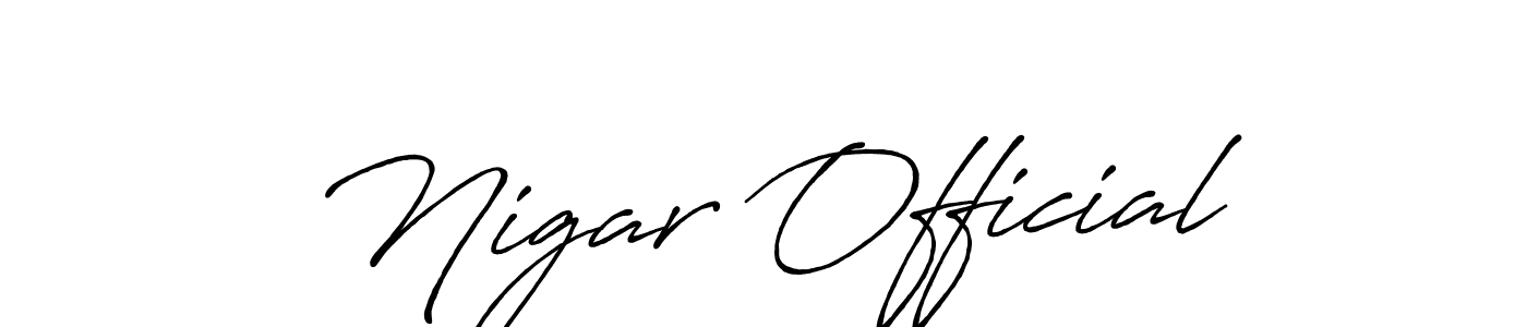 Check out images of Autograph of Nigar Official name. Actor Nigar Official Signature Style. Antro_Vectra_Bolder is a professional sign style online. Nigar Official signature style 7 images and pictures png