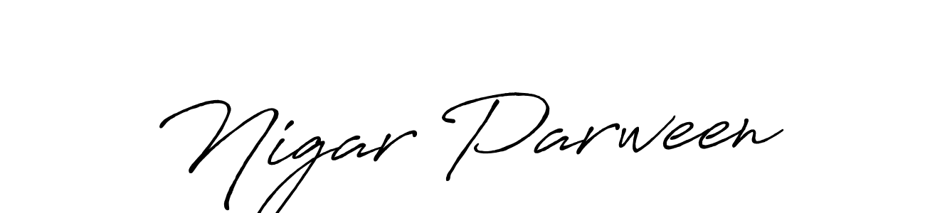 Also You can easily find your signature by using the search form. We will create Nigar Parween name handwritten signature images for you free of cost using Antro_Vectra_Bolder sign style. Nigar Parween signature style 7 images and pictures png