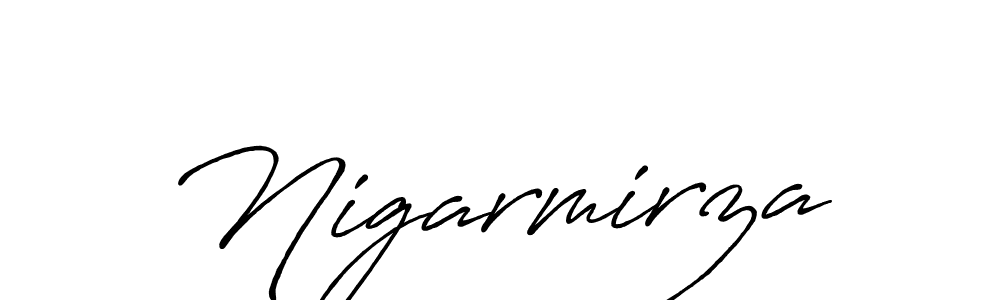 Design your own signature with our free online signature maker. With this signature software, you can create a handwritten (Antro_Vectra_Bolder) signature for name Nigarmirza. Nigarmirza signature style 7 images and pictures png