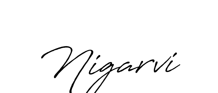 How to Draw Nigarvi signature style? Antro_Vectra_Bolder is a latest design signature styles for name Nigarvi. Nigarvi signature style 7 images and pictures png
