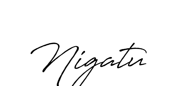 Nigatu stylish signature style. Best Handwritten Sign (Antro_Vectra_Bolder) for my name. Handwritten Signature Collection Ideas for my name Nigatu. Nigatu signature style 7 images and pictures png