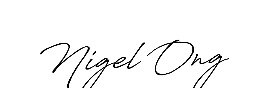 Use a signature maker to create a handwritten signature online. With this signature software, you can design (Antro_Vectra_Bolder) your own signature for name Nigel Ong. Nigel Ong signature style 7 images and pictures png