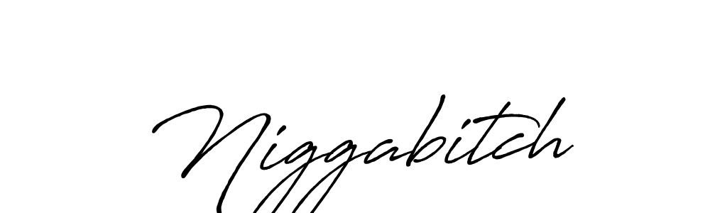 How to make Niggabitch signature? Antro_Vectra_Bolder is a professional autograph style. Create handwritten signature for Niggabitch name. Niggabitch signature style 7 images and pictures png