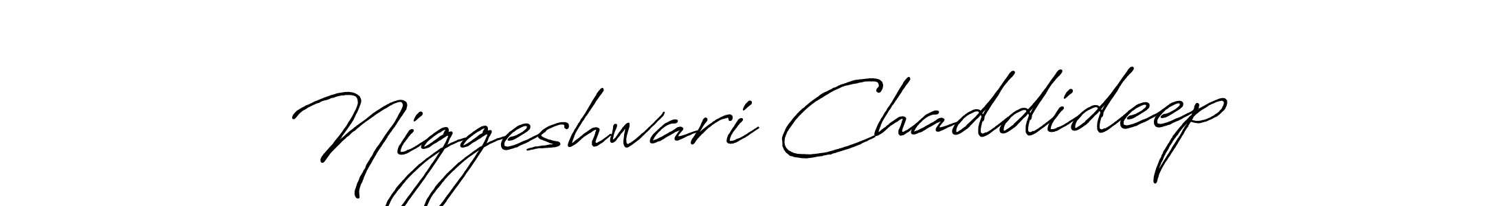 Design your own signature with our free online signature maker. With this signature software, you can create a handwritten (Antro_Vectra_Bolder) signature for name Niggeshwari Chaddideep. Niggeshwari Chaddideep signature style 7 images and pictures png