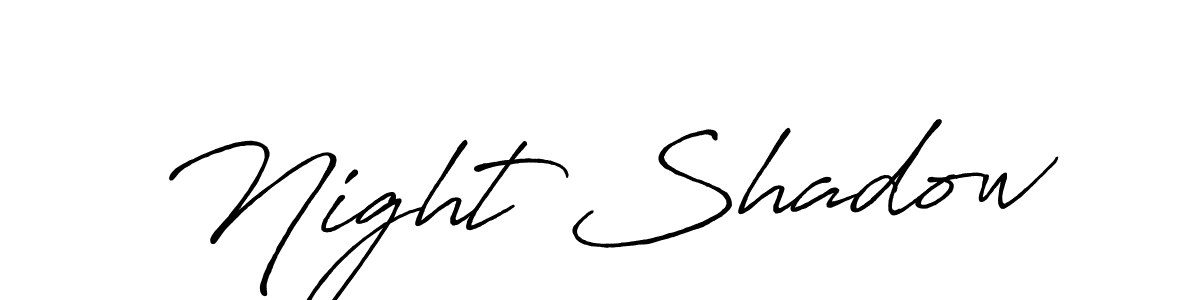 Make a short Night Shadow signature style. Manage your documents anywhere anytime using Antro_Vectra_Bolder. Create and add eSignatures, submit forms, share and send files easily. Night Shadow signature style 7 images and pictures png